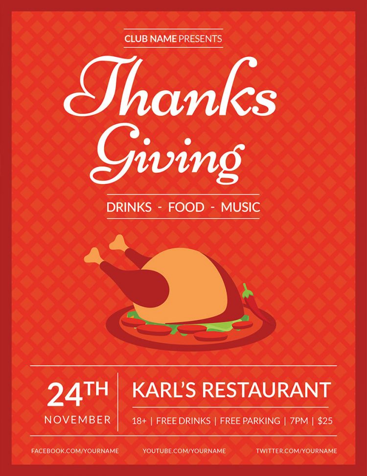 1000+ ThanksGiving Invitation Templates Collection 2024 | Begindot