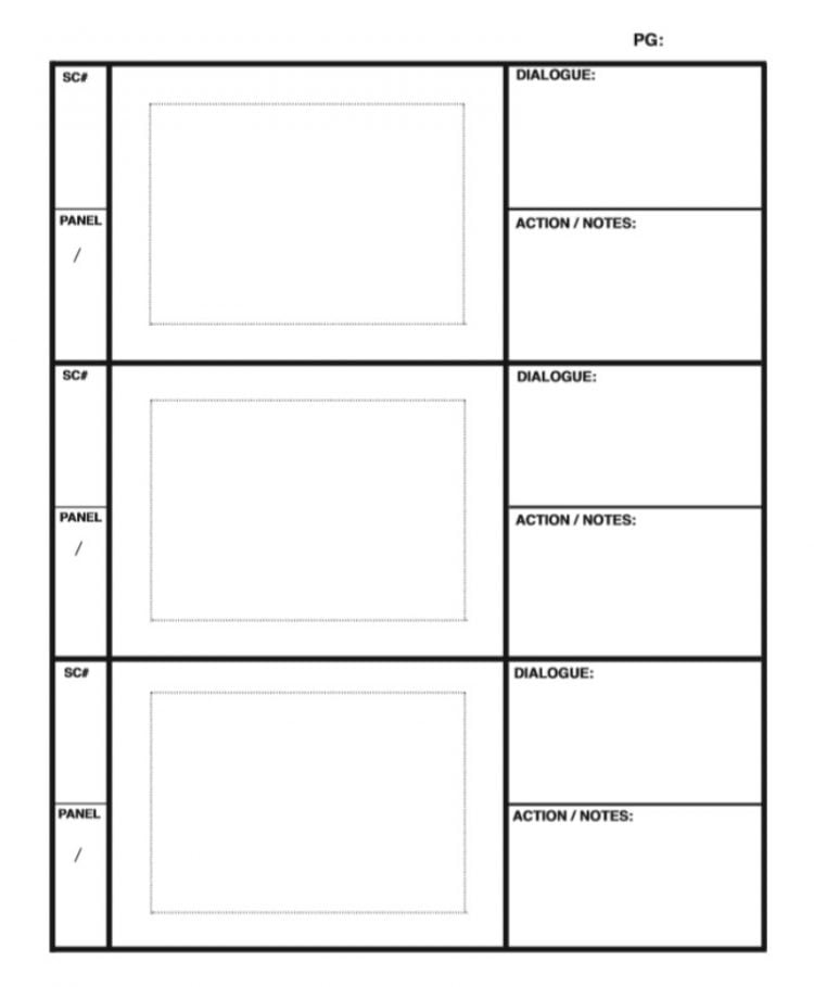 Storyboard Template PSD