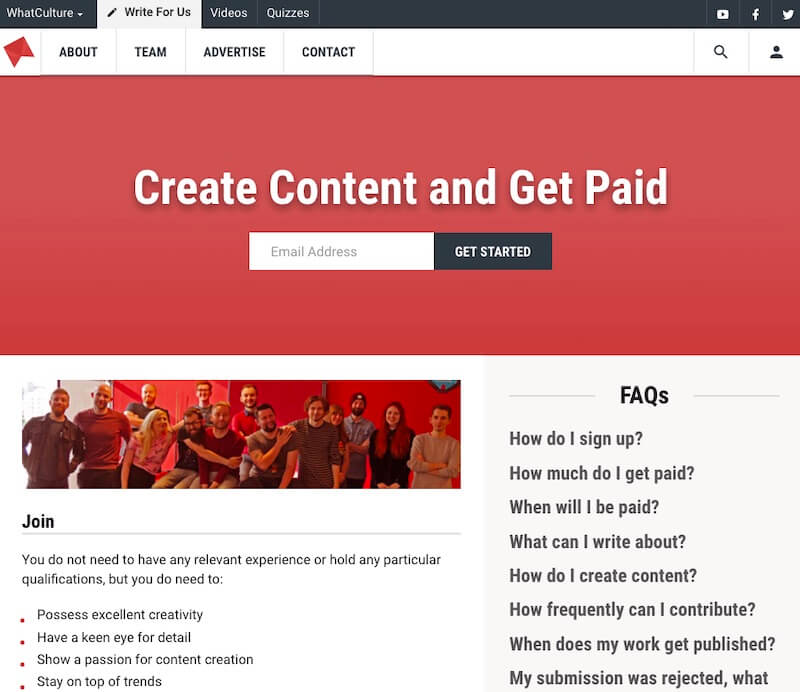 paid content writing websites