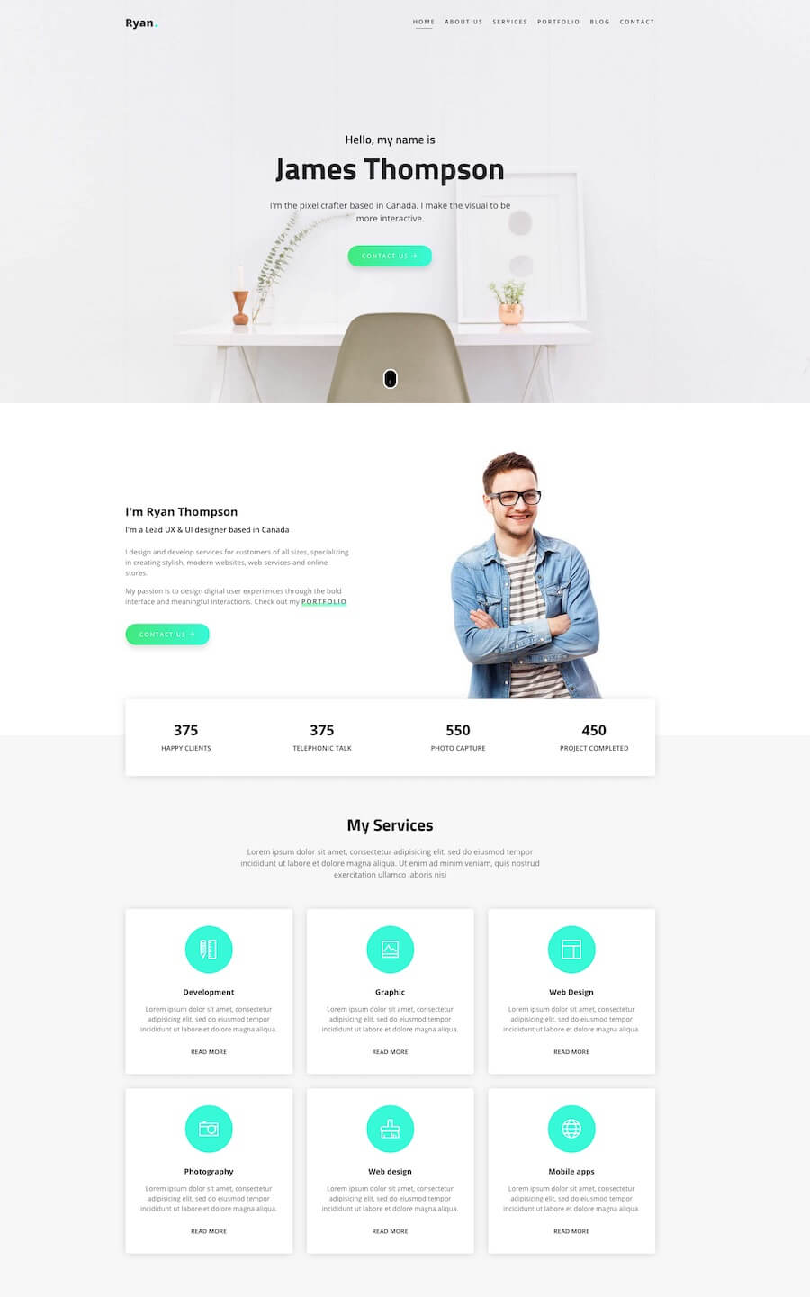 25 Best Personal Website Templates (Free & Premium) 2024 | BeginDot