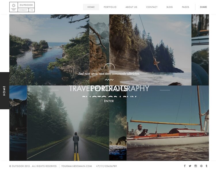 Outdoor HTML Template