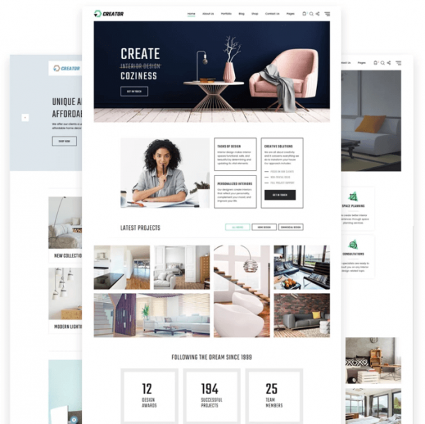 25 Best Interior Design HTML5 Website Templates 2024 | Begindot