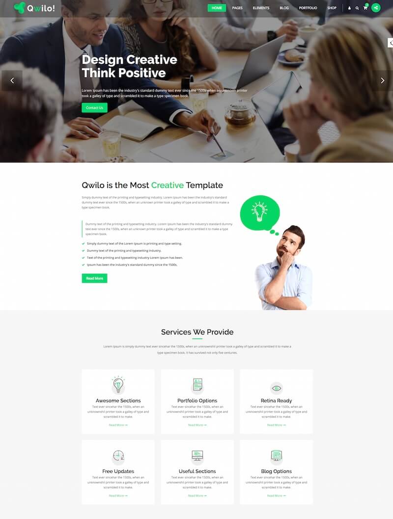 Qwilo Consulting HTML Template
