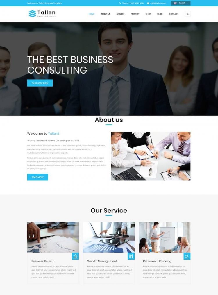 20 Best HTML Consulting Business Website Templates 2024 | Begindot