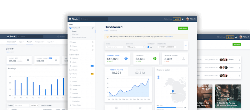 STACK ADMIN DASHBOARDS