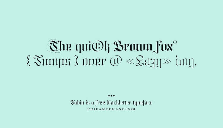 Jabin Blackletter Font