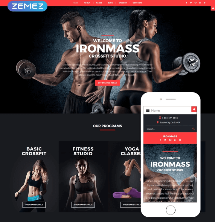 Iron Mass Joomla Template