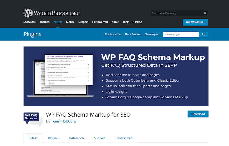 WP FAQ Schema Markup for SEO