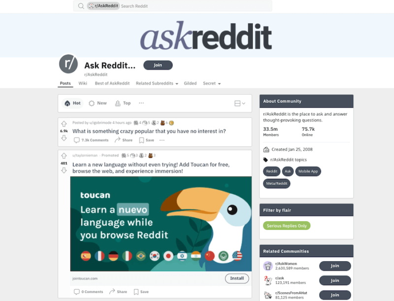 50 Best Subreddits To Follow (Categorized) 2024 | BeginDot