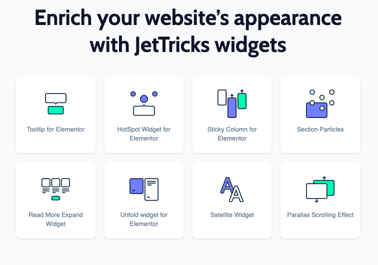 JetTricks-widgets