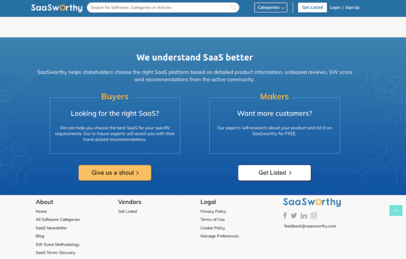 SaaSworthy Pricing, Features, User Reviews (2024) | BeginDot